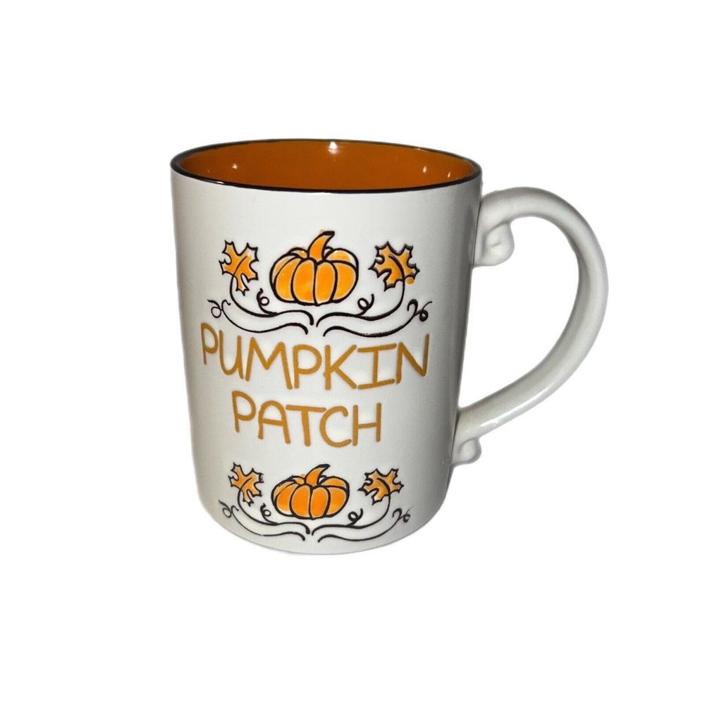 Pumpkin Patch Coffee Mug Fall Harvest Spice Latte Orange Spectrum Designz Orange